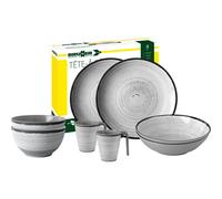 Brunner Tivoli Tête-à-tête Vajilla Melamina 8uds Blanco/Gris