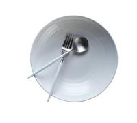 Vajilla china simple de cerámica de color sólido para ensalada creativa para el hogar, cuenco doble de sopa de 25.4 cm