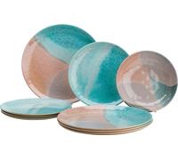 Vajilla de 12 piezas dunas y mar flamefield