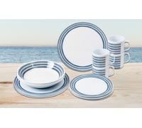 Vajilla de 16 piezas de melamina Bluebay Brunner