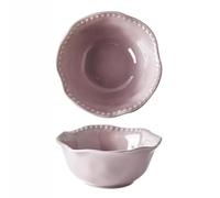 Vajilla De Cerámica Cuenco Juego Platos Plato Arroz Cena Aperitivo Doméstico Desayuno Postre Nido Pájaro Ensalada Fruta Helado Sopa Pasta (Tazón de 6 pulgadas,Violeta)