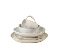 Vajilla de cerámica gres 5 piezas for 1 persona - Apto for microondas y lavavajillas(Color02)