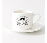 Vajilla de Cerámica para Hogar Budismo de la Flor de Loto Yoga （6oz/175ml） El mejor regalo para una bebida matutina, bodas, cumpleaños, regalos para mujeres, Día del Padre, madres, niñas y niños