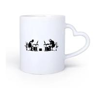 Vajilla de Cerámica para Hogar Videojuego de batalla de jugadores 11oz/320ml El mejor regalo para una bebida matutina, bodas, cumpleaños, regalos para mujeres, Día del Padre, madres, niñas y niños