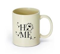 Vajilla de para Hogar Bienvenidos a Birds Living Home （11oz/320ml） bebida matutina, bodas, cumpleaños, regalos para mujeres, Día del Padre, madres, niñas y niños Amarillo claro