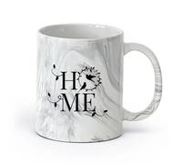 Vajilla de para Hogar Bienvenidos a Birds Living Home （11oz/320ml） una bebida matutina, bodas, cumpleaños, regalos para mujeres, Día del Padre, madres, niñas y niños Negro mármol