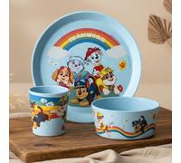 Vajilla infantil de 3 piezas Koziol Connect Grow Paw Patrol, azul