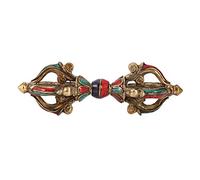 Vajra Budista de 5 Puntas Tibetano - Amuleto para Altar y Meditación, Implemento Ritual para Oración, Decoración Templo Hogar con Uso Diario