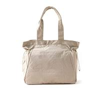 VAKAER - Bolsa de mano para mujer, bolsa de compras con cincha lateral, 18 litros, bolso hobo grande, bolso de hombro ligero para trabajo, entrenamiento, viajes, Beige, Talla única