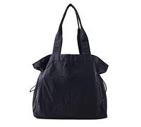 VAKAER - Bolsa de mano para mujer, bolsa de compras con cincha lateral, 18 litros, bolso hobo grande, bolso de hombro ligero para trabajo, entrenamiento, viajes, Negro -, Talla única