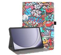 Vakarey Funda Tablet para Samsung Galaxy Tab A11 Plus/A11+ 5G 11 Pulgadas Antigolpes Cuero PU Inteligente Capa,Gekritzel