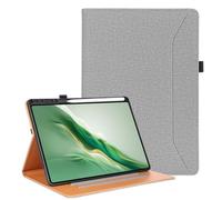 Vakarey para Honor Magic Pad 2 Funda con Soporte Bolígrafo,Funda Tablet para Honor MagicPad 2 12.3 Pulgadas a Prueba Golpes,Gris