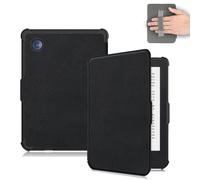 Vakarey Ultra Thin con Wake/Sleep Capa para Kobo Clara Colour/Kobo Clara 2E/Kobo Clara BW Funda con Correa de Mano,Negro