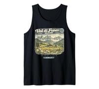 Val di Funes Bolzano Dolomitas Italia Montañas Alpes Italianos Camiseta sin Mangas