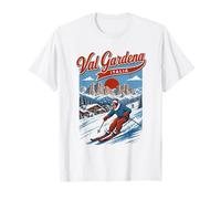 Val Gardena Italia Estación de esquí Retro Montaña Viajes Diseño Camiseta