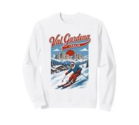 Val Gardena Italia Estación de esquí Retro Montaña Viajes Diseño Sudadera