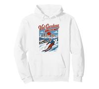 Val Gardena Italia Estación de esquí Retro Montaña Viajes Diseño Sudadera con Capucha