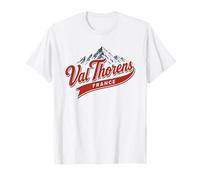Val Thorens Francia Estación de esquí Montaña Retro Gráfico Camiseta
