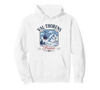 Val Thorens Francia Retro Ski Cable Car Gráfico Sudadera con Capucha