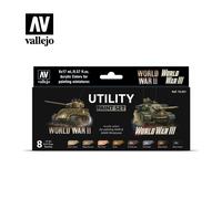 (VAL70201) - AV Vallejo Model Color Set - Utility paint set (8)