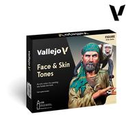 (VAL70258) - AV Vallejo Model Color Set - Face & Skin Tones (16)
