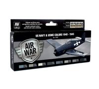 (VAL71157) - AV Vallejo Model Air Set - USN Aircraft Set (x8)