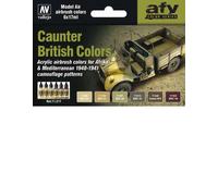 (VAL71211) - AV Vallejo Model Air Set - British Caunter Colors 1940-41