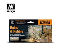 (VAL71214) - AV Vallejo Model Air Set - Ruins and Rubble (8)
