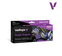 (VAL72194) - AV Vallejo Game Color Set - Purple Dragons (x8)