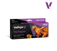Createx Vallejo – Juego de pintura Dragones de Fuego – 8 x 18 ml