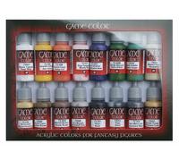 Vallejo Game Color Painting Models Figuras Juego de colores de capa base de 16 x