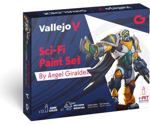 (VAL72313) - AV Vallejo Game Color Set - Sci-Fi (x12) & figure