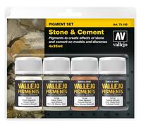 (VAL73192) - AV Vallejo Pigments Set - Stone & Cement