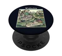 Valaquia Rumania Núremberg Crónica Medieval PopSockets PopGrip Adhesivo