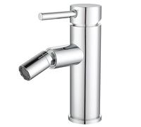VALAZ Grifo Bidet Cromado | Grifo Monomando Lavabo, Mezclador Agua Fría y Caliente, Ahorro de Agua | Instalación Facil y Rápida | Latón, Inoxidable, Elegante, Redondo, Serie Palancia