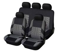 Valcla Coche Fundas Asientos para Hyundai Bayon/Bayon Hybrid, 5 Plazas Cómodo Respirable Coche Asientos Delanteros y Traseros Protector, Interior Accesorios,D Grey