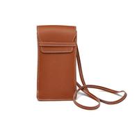 Valcla Estuches para anteojos Bolsa for Gafas Bolsa for Gafas de Sol de Cuero Bolsa for Gafas portátil Bolsa for Gafas Colgante Bolsa de Almacenamiento pequeña(Brown)