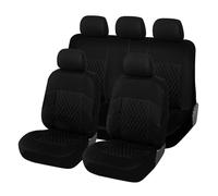 VALCLA Fundas Asientos Coche para Ford Mondeo MK5 2015-2022, Delanteros Traseros Completo Cubreasientos Antideslizantes Resistente Protectores Accesorios,C Black