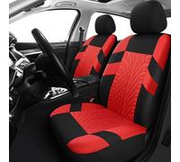Valcla Fundas Asientos Coche para Nissan Patrol Y62 Armada 2015 2018 2019 2020 - Funda Asiento Universales Delantero y Trasero Impermeable Antideslizante, Accesorios Coche,D Red