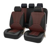 VALCLA Fundas Asientos Coche para Peugeot 206 2009-2012, Juego Completo Universal Delantero y Trasero, Impermeable Antideslizante Resistente Protector,B Red