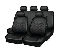 VALCLA Fundas Asientos Coche para VW ID.4 CROZZ 2021 2022, Juego Completo 5 Plazas, Impermeables Antideslizantes, Funda Asiento Coche Delantero Trasero,A Black