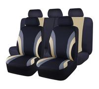 VALCLA Fundas Asientos Coche Universales para Honda Civic Hybrid 2016-2024, Impermeables Antideslizantes, Funda Asiento Coche Protector Interior Accesorios,A Beige