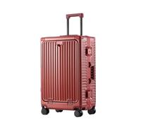 VALCLA Maletas Viaje Maleta con Ruedas Universal, Maleta Unisex, Estuche de Viaje, Estuche rígido, Maleta portátil Maletas Equipaje(Rouge,24in)