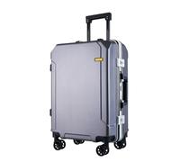 VALCLA Maletas Viaje Maleta de Gran Capacidad, Caja de contraseña de Rueda Universal, Maleta con Cubierta de Carrito portátil for Hombres y Mujeres Maletas Equipaje(Dark Grey,20in)