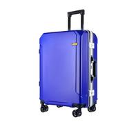 VALCLA Maletas Viaje Maleta de Gran Capacidad, Caja de contraseña de Rueda Universal, Maleta con Cubierta de Carrito portátil for Hombres y Mujeres Maletas Equipaje(Sapphire Blue,26in)