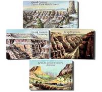 VALDEIG 4 imanes de nevera del Gran Cañón del Parque Nacional - recuerdo de Estados Unidos - Imanes decorativos para nevera - Idea de regalo - I Love Arizona Colorado River USA Ruta 66 Estados Unidos