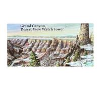 VALDEIG Imán Gran Cañón Desert View Watch Tower, National Park Nevera Imanes Recuerdos de Estados Unidos Imanes de Nevera Imán para Nevera Imán - I Love Arizona Colorado River USA Ruta 66 pegatinas