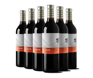 Valderiz 2020 - Vino Tinto Crianza - D.O Ribera del Duero - Ideal para Carnes a la Parrilla, Cordero Asado, Embutidos Selectos y Quesos Curados - Pack 6 Botellas 750ml