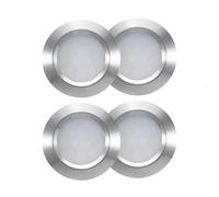 Valdi Led Pack 4 Placas Led A 12v 3w 4000k - Autocaravana, Ojos De Buey Led Para Techo, Foco Led Interior, Led Techo, Panel Led, Ideal Para Camper Y Caravana