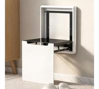Valdoza Taburete Plegable de Pared para Cambiarse los Zapatos, Aluminio